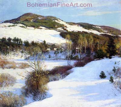 Willard Metcalf, Cornish Hills Fine Art Reproduction Oil Painting